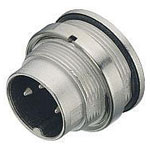 Binder 09-0111-80-04 Male 4 Pin Panel Mount Screw with Solder Terminal