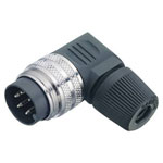 Binder 09-0153-70-08 Male 4-6mm Angled Cable Mnt 8 Pin with Solder Termination