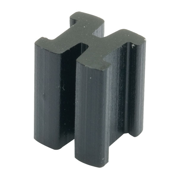 T1 6.4mm Black Square LED Spacer Rapid Online