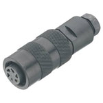 Binder 09-0172-25-08 Female 4-6mm 8 Pin Cable Mount Screw with Solder Terminal