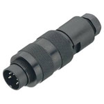 Binder 09-0121-25-06 Male 4-6mm 6 Pin Cable Mount Screw with Solder Terminal