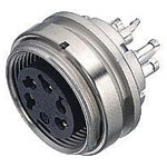 Binder 09-0474-80-08 Female Panel Mnt 8 Pin with Solder Termination