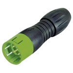 Binder 99-9125-70-08 Male Cable Mount 8 Pin Green Code with Solder Terminal