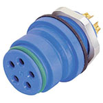 Binder 99-9108 60-03 Female Panel Mount 3 Pin with Solder Terminal