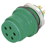 Binder 99-9108 70-03 Female Panel Mount 3 Pin with Solder Terminal
