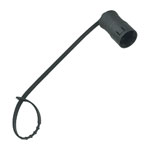 Binder 08 2586 000 000 Protection Cap Black 125mm Strap for Female Cable Mnt