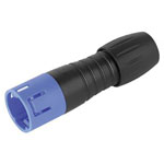 Binder 99 9225 060 08 Male Cable Mnt 8 Pin Blue Code with Solder Termination