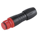 Binder 99 9214 050 05 Female Cable Mnt 5 Pin Red Code with Solder Termination