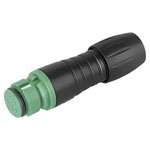 Binder 99 9206 070 03 Female Cable Mnt 3 Pin Green Code with Solder Termination