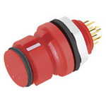 Binder 99 9216 050 05 Female Panel Mnt 5 Pin Red Code with Solder Termination