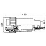 Binder 99-0709-00-05 M 10-12mm Cable Mnt 4+PE Pin with Screw Termination