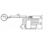 Binder 08 0426-000-000-Protection Cap with 130mm Strap for Female Cable Mount