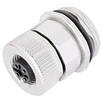 Binder 99-0432-500-04 Female 4 Pin with Screw and M20-x 1.5 Fixing Thread