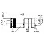 Binder 99-0429-19-04 Male 8-10mm 4 Pin Cable Mount with Screw Terminal