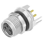 Binder 09 3420 81 04 Female 4 Pin Front Fastening with Single Wires Terminal