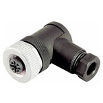 Binder 99 0492 52 12 Female 6-8mm Angle 12 Pin with Solder Terminal