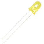 Kingbright L-53YT 5mm Yellow LED Transparent 80mcd