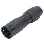 Binder 99-9113-00-05 Male Cable Mount 5 Pin Black Code with Solder Terminal