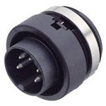Binder 99-0623-00-07 Male Panel Mnt 7 Pin with Solder Termination
