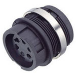 Binder 99-0612-00-04 Female Panel Mnt 4 Pin with Solder Termination