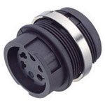 Binder 99-0620-00-06 Female Panel Mnt 6 Pin with Solder Termination