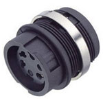Binder 99-0624-00-07 Female Panel Mnt 7 Pin with Solder Termination