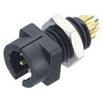 Binder 09-9791-30-05 Male 5 Pin Panel Mnt with Solder Terminal