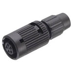 Binder 99-0980-100-04 Female 3-4mm 4 Pin Cable Mount Bayonet with Solder Termina