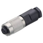 Binder 99-0410-00-04 Female 3.5-5mm 4 Pin Cable Mount with Solder Terminal