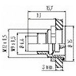 Binder 09-0407-80-03 Male 3 Pin Front Fastening with Solder Terminal