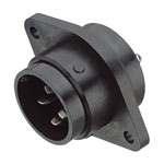 Binder 09-0065-00-07 Male 5-8mm Panel Mnt 7 Pin with Solder Termination