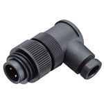 Binder 99-0213-70-07 M 6-8mm Angled Cable Mnt 6+PE Pin with Solder Termination