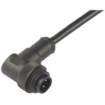 Binder 79-0233-20-04 M Angled Cable Mnt 3+PE Pin with Crimp Termination