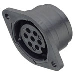 Binder 09-0062-00-05 Female 5-8mm Panel Mnt 5 Pin with Solder Termination