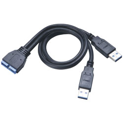 Akasa AK-CBUB12-30BK USB 3.0 External Adaptor Cable