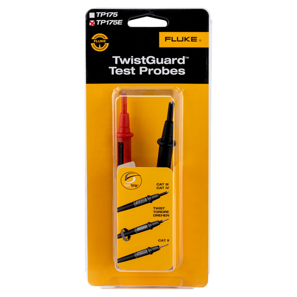 Fluke TP175 TwistGuard Test Probes With 2mm Diameter Probe Tips for sale online 