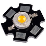 TruOpto OSM5XME1C1S 1W 3.3V Warm White Power LED Star 90lm