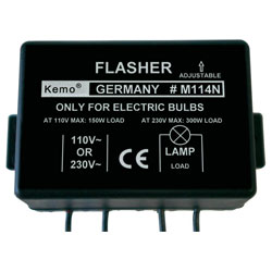 Kemo M114N Flasher Module with Adjustable Flash Sequence Component