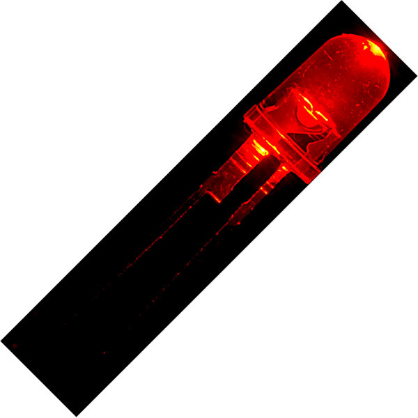 LED Infrarouge TruOpto OSI3NA5111A 5mm Rond 850nm - Angle 15°, Cristal Transparent, Neuf