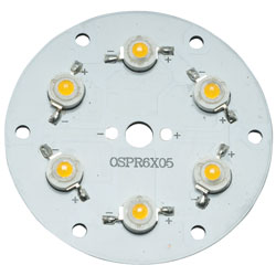 TruOpto OSPR6XM5-M5XZE1E1E Warm White 3000K 6x1W Power LED 450lm