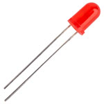 TruOpto OSR6LU5B64A-12V 5mm Red LED 12V 60° 130MCD Diffused