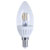 Duracell LED 3.5W Clear Candle Dimmable Bulb SES Cap