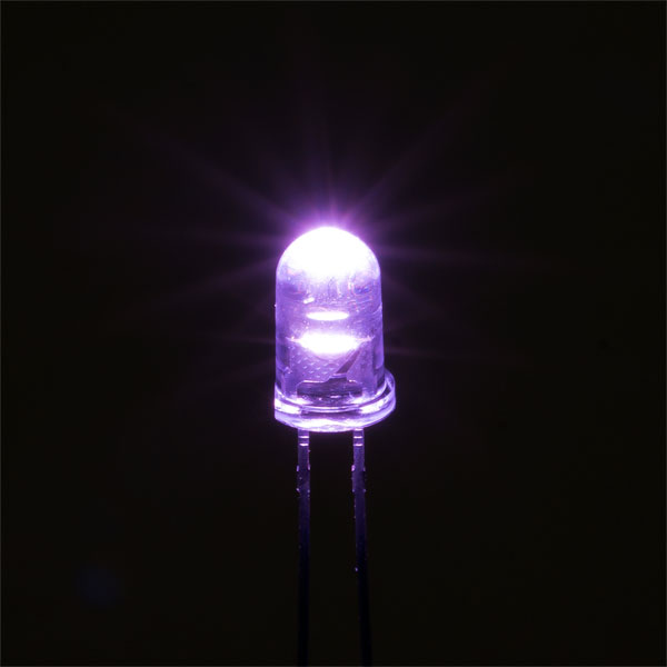 TruOpto OSK64L5111A 5mm Sakura (Violet) 15° LED 8,400MCD Water Clear