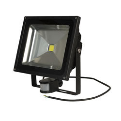 Red Arrow LEDFL50BPIR LED Floodlight 50W PIR 6500K Black Housing