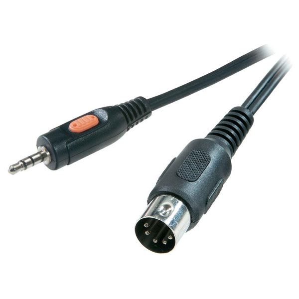 SpeaKa Professional Audio Cable 5Pin Plug to Jack 3.5mm Rapid Online
