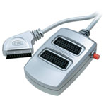 SpeaKa Professional 50163 SCART Adaptor SCART Plug to 2x SCART Sockets 0.20m