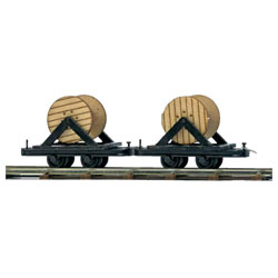 Busch 12208 HO 2 Wagons With Cable Reels