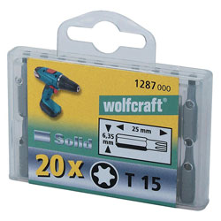 Wolfcraft 1288000 Screwdriver Bit Torx TX 20 25mm 20-pk