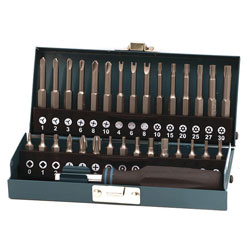 Wolfcraft 1386000 Screwdriver Bit Set Security Bits, with Hand Driver