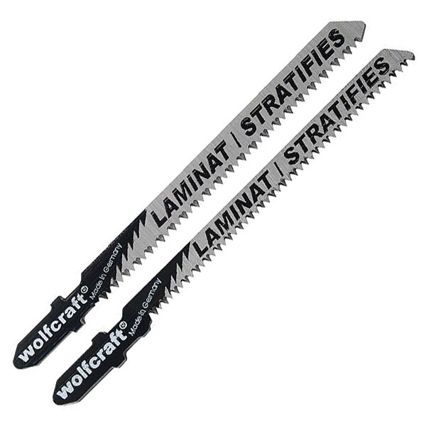 Wolfcraft 2379000 Jigsaw Blade Set HCS Fine T-shank Laminate 15TPI...